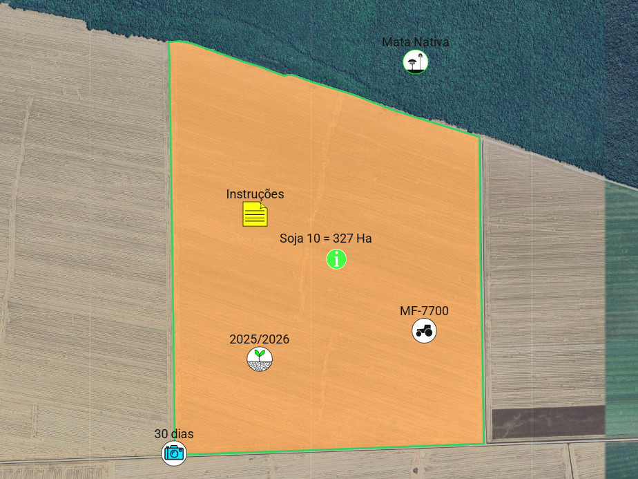 exemplo de marcador ou pin mostrado no mapa